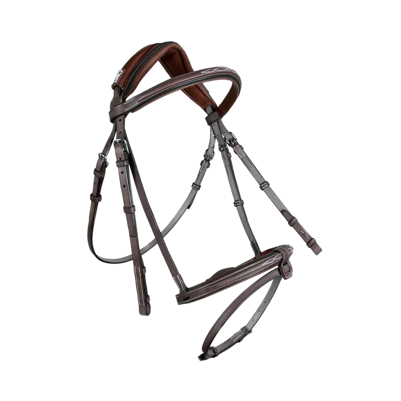 Sport Color Anatomic french noseband bridle with stitching